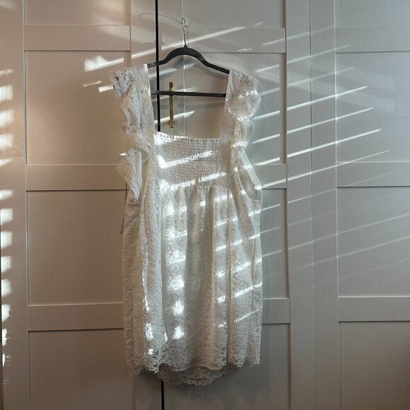 NWT Draper James 'Maddie' Babydoll Dress in Magnolia White Lace- Size XXL - Picture 6 of 7
